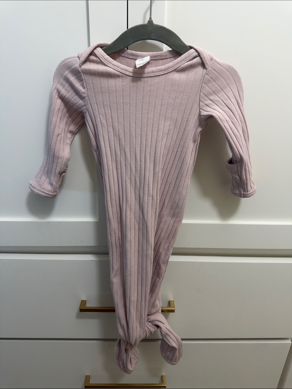 kate quinn Ribbed Knot Gown in Light pink
